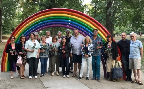 Une partie des membres de la CII à Oslo avec quelques amis francophones.